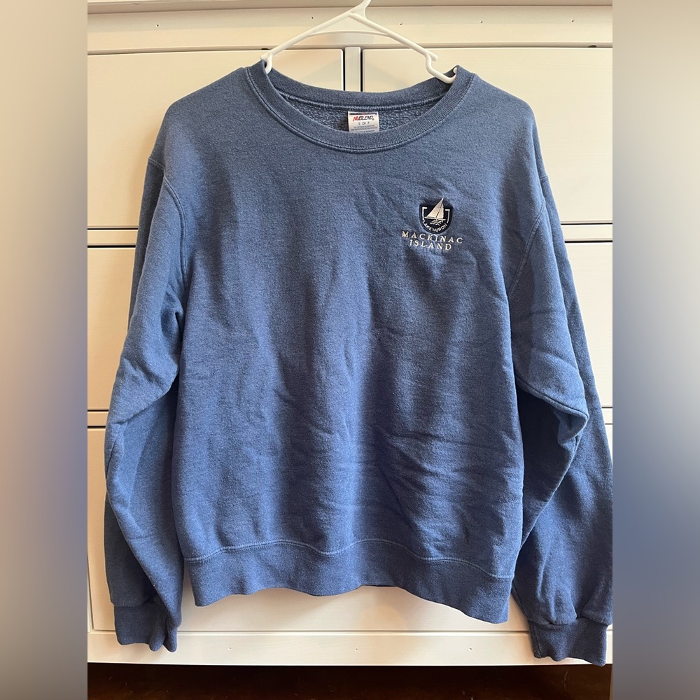 Blue Mackinac Island Sweatshirt